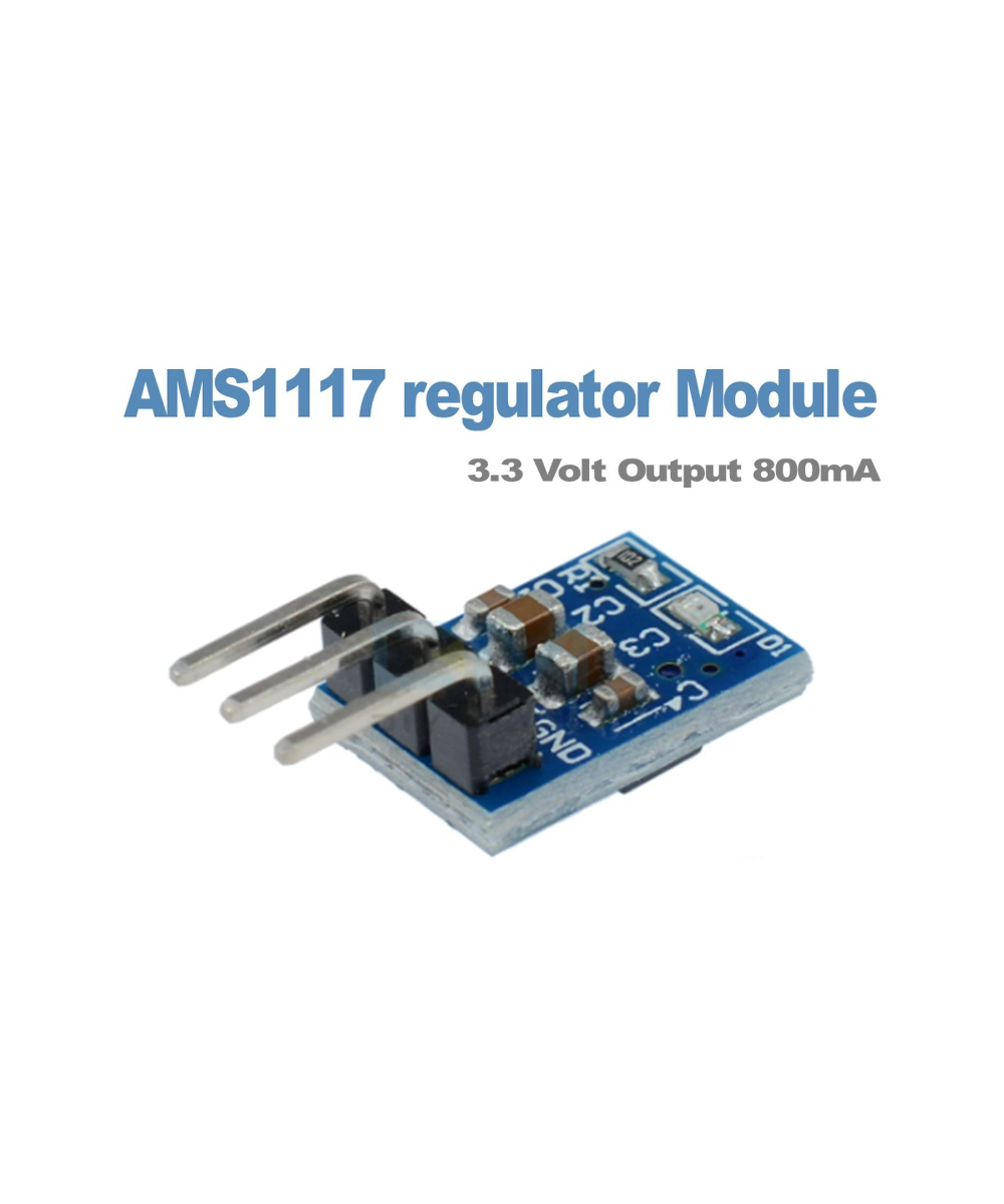 Modulo regulador de voltaje descendente 3.3V LDO 800MA AMS1117
