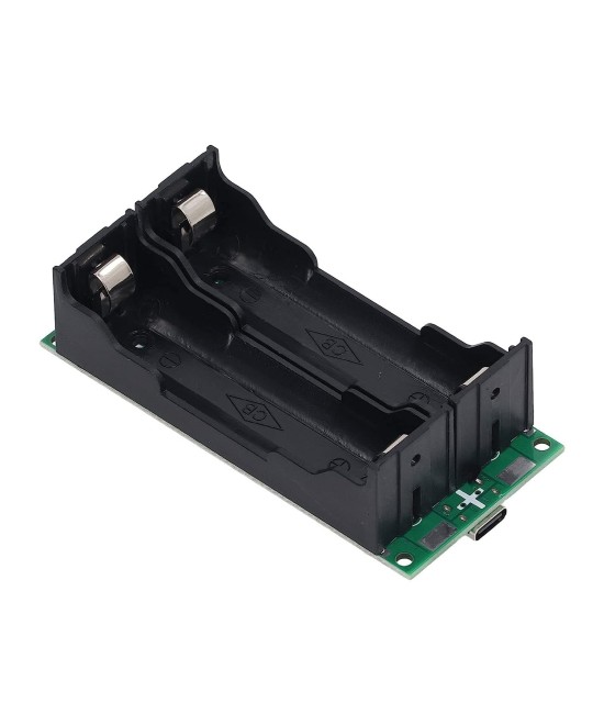 Modulo de Refuerzo de Carga de 2 Baterias de Litio 18650 USB-C 5V/9V/12V 3A para UPS LX-2BUPS