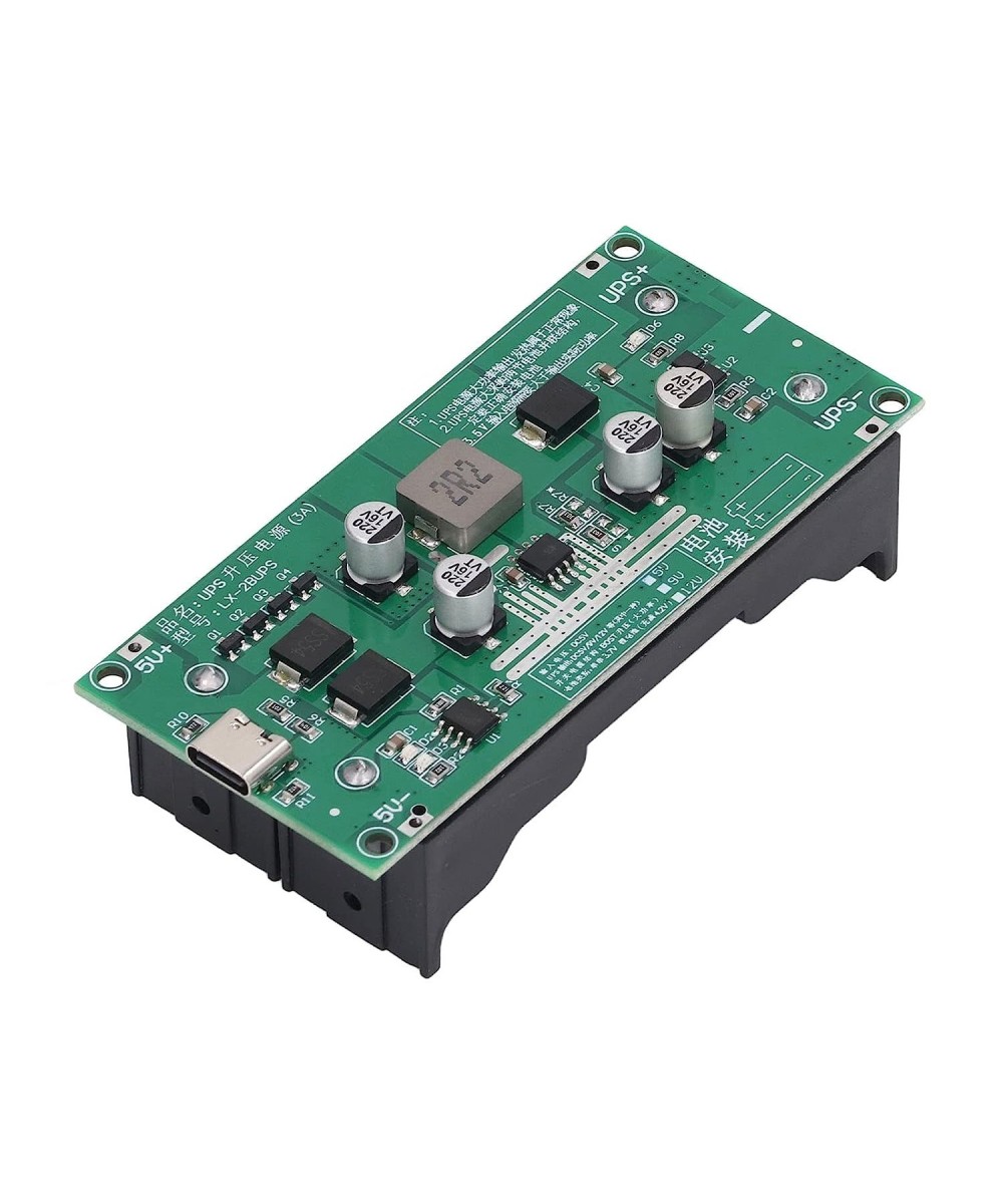 Modulo de Refuerzo de Carga de 2 Baterias de Litio 18650 USB-C 5V/9V/12V 3A para UPS LX-2BUPS