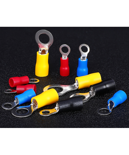 Crimpadora con Terminal para empalme para cable de energia redondos 200 unidades con estuche