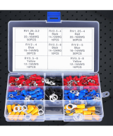 Crimpadora con Terminal para empalme para cable de energia redondos 200 unidades con estuche