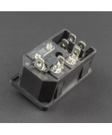 Receptaculo con interruptor de energia AC-01 + Fusible 10A