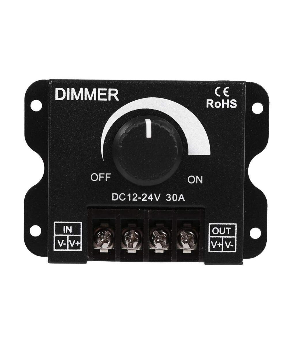 Dimmer regulador de luz 12/24V 30A