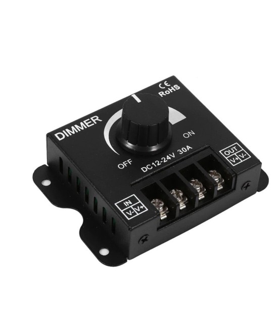 Dimmer regulador de luz 12/24V 30A