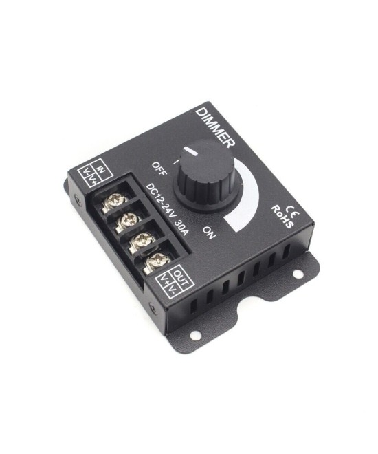 Dimmer regulador de luz 12/24V 30A