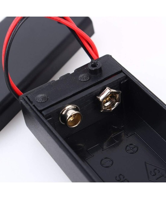Contenedor para bateria de 9V con tapadera