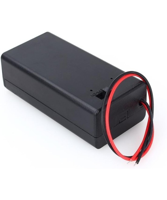 Contenedor para bateria de 9V con tapadera