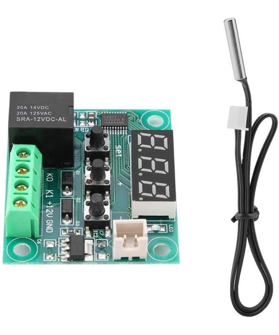 Termostato digital de temperatura XH-W1209 12V con case