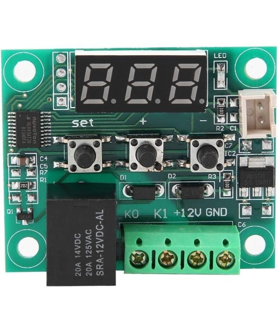 Termostato digital de temperatura XH-W1209 12V con case