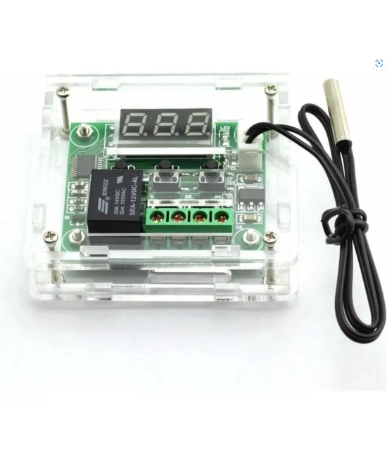 Termostato digital de temperatura XH-W1209 12V con case