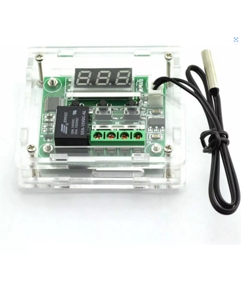 Termostato digital de temperatura XH-W1209 12V con case