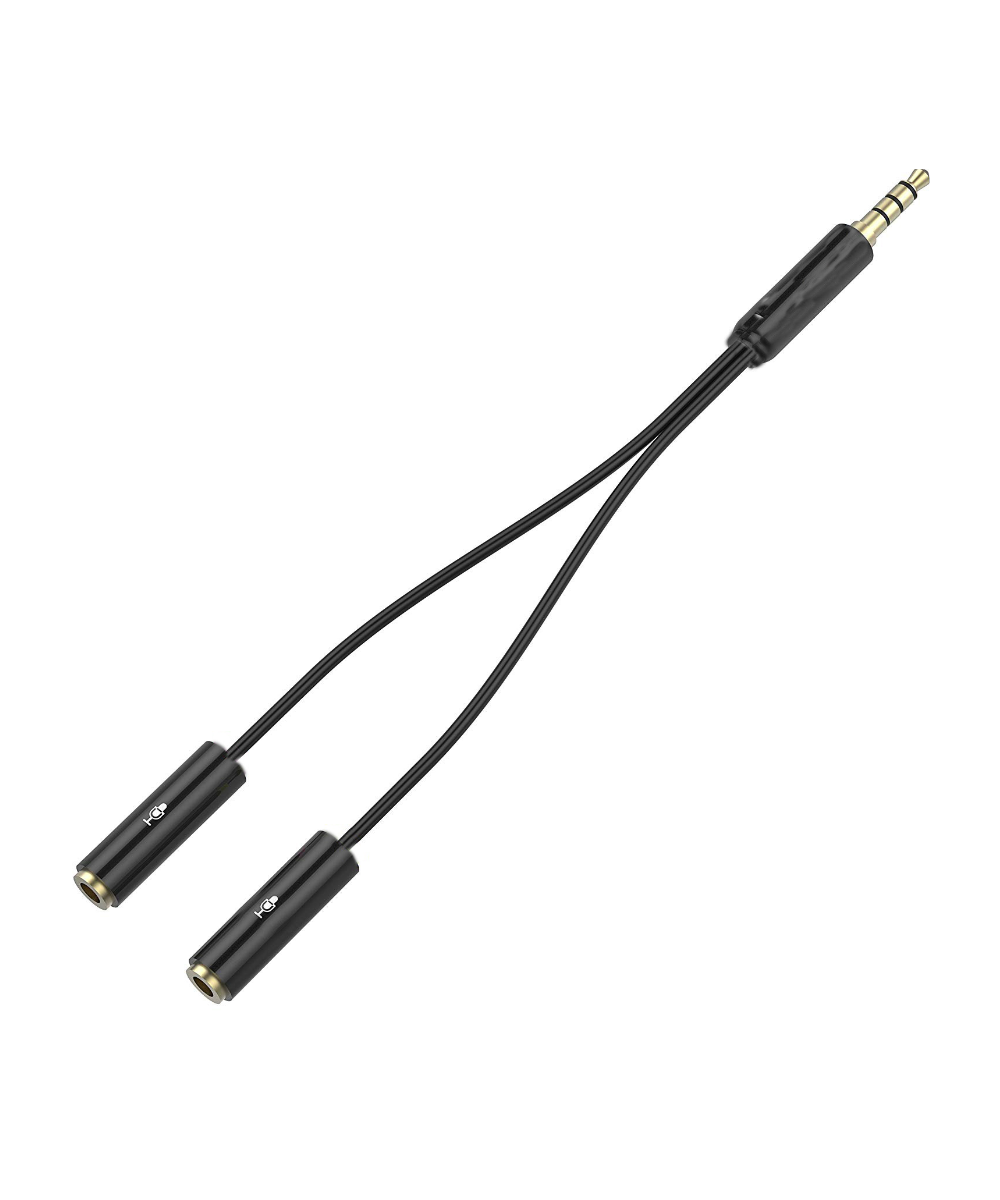 Splitter para 2 micrófonos para celular