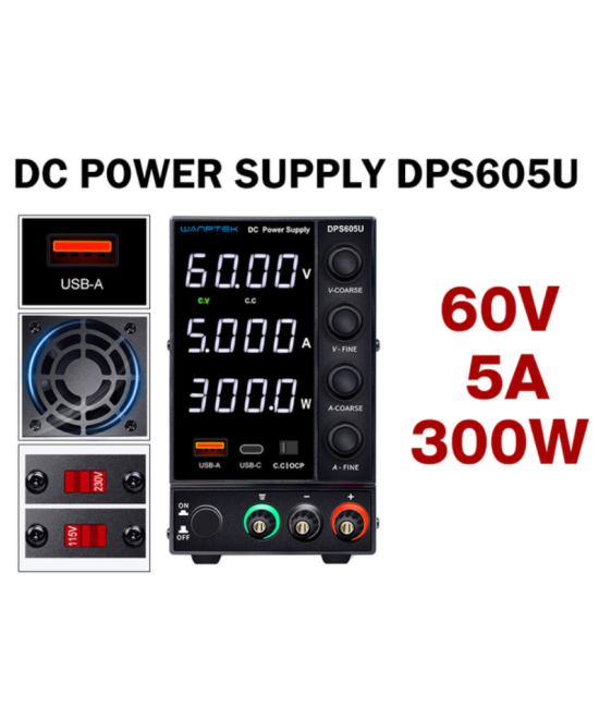 Fuente de alimentacion variable 60V 5A DPS605U WANPTEK