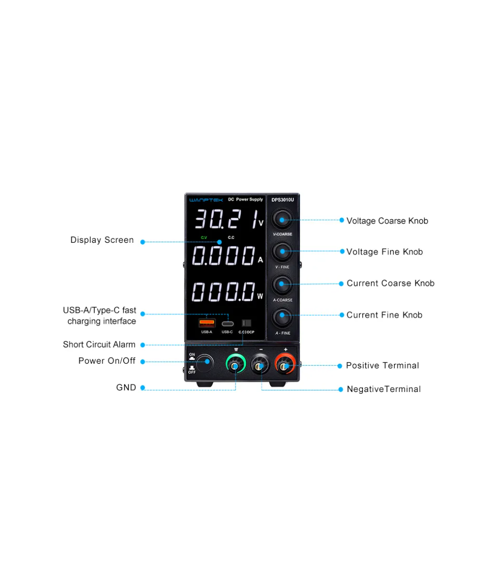 Fuente de alimentacion variable 60V 5A DPS605U WANPTEK