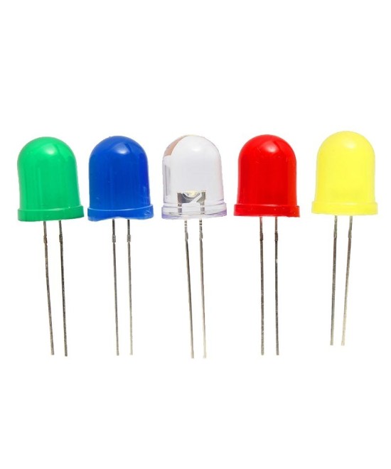 Set de diodos led de Colores 10MM (5U)