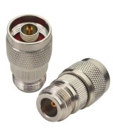 Adaptador RF de coaxial tipo N hembra a macho, con rosca giratoria