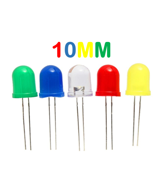 Set de diodos led de Colores 10MM (5U)