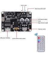 modulo estereo de audio con control XY-WRBT Bluetooth 5.0