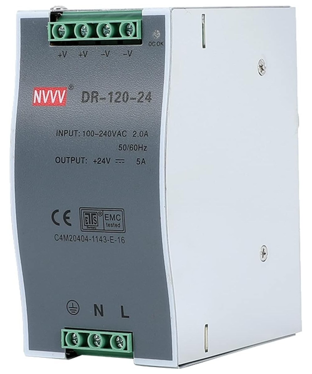 Fuente de Energia para Riel DIN 24V 5A