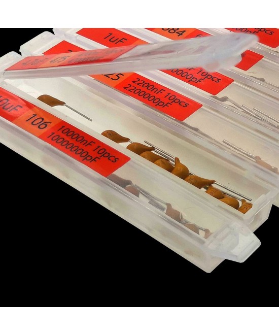 Capacitores cerámicos hasta 50V 10pf-10uf 1 Valor (5U)