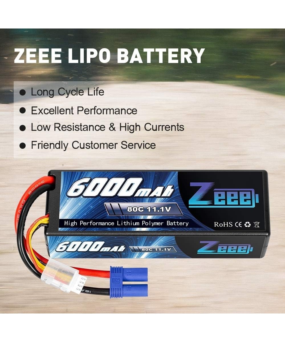 Bateria tipo lipo recargable Zeee 6000mAh 11.1V 80C 3S 66.6Wh conector EC5