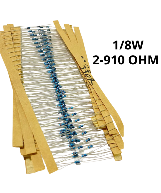 Resistencias 1/8W 2-910 OHM (10 unidades)