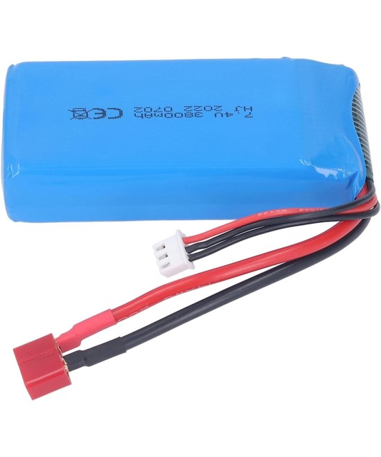 Bateria tipo lipo recargable 7.4V 3800mah conector tipo T
