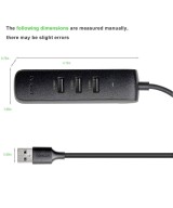 ADAPTADOR HUB DE USB A USB 2.0 Y RJ45 10/100M UGREEN