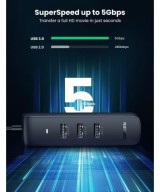 Adaptador HUB de USB-C a USB 3.0 y RJ45 10/100M UGREEN