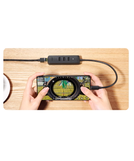 Adaptador HUB de USB-C a USB 3.0 y RJ45 10/100M UGREEN