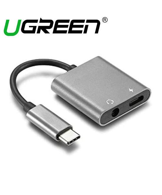 convertidor de USBC a USBC y 3.5mm UGREEN chip DAC