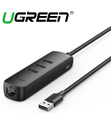 ADAPTADOR HUB DE USB A USB 2.0 Y RJ45 10/100M UGREEN
