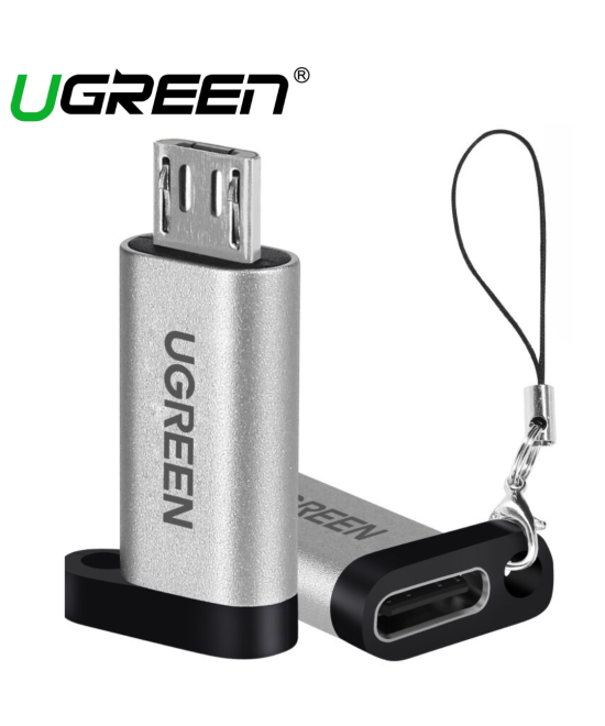 Adaptador de Carga Rapida USB-C a Micro USB UGREEN