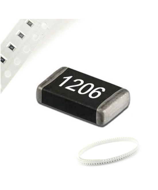 Resistencia SMD 1% 1/8W 1206 0.1OHM - 10MOHM (5 unidades)