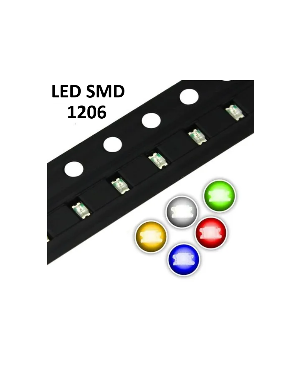 Diodos LED SMD 1206 10 unidades