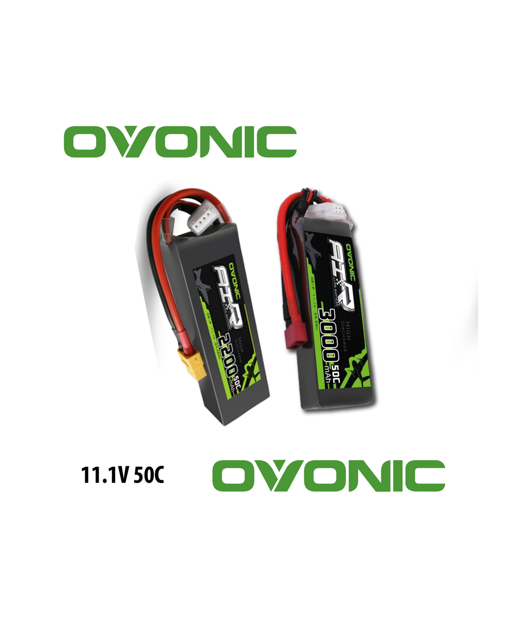 Bateria Tipo LiPo recargable 11.1V 35C/50C 3S OVONIC