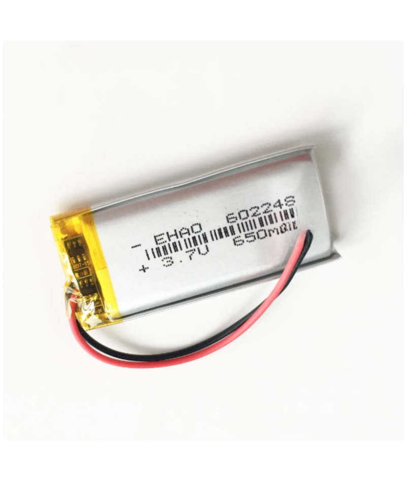 Batería tipo Lipo recargable 3.7V 650mAh