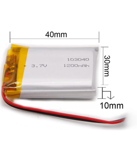 Batería tipo Lipo recargable 3.7V 1200mAh