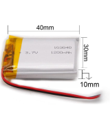 Batería tipo Lipo recargable 3.7V 1200mAh