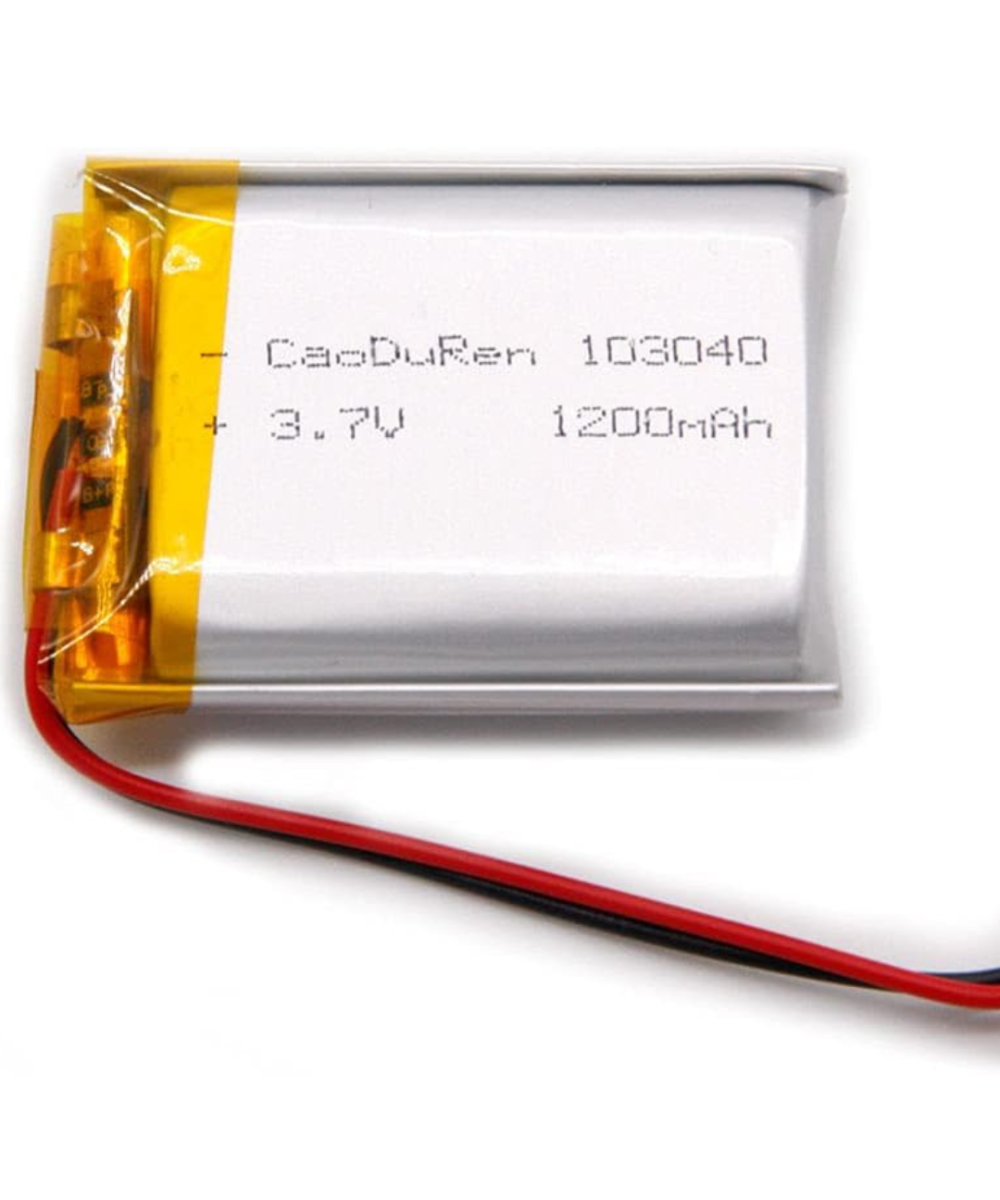 Batería tipo Lipo recargable 3.7V 1200mAh