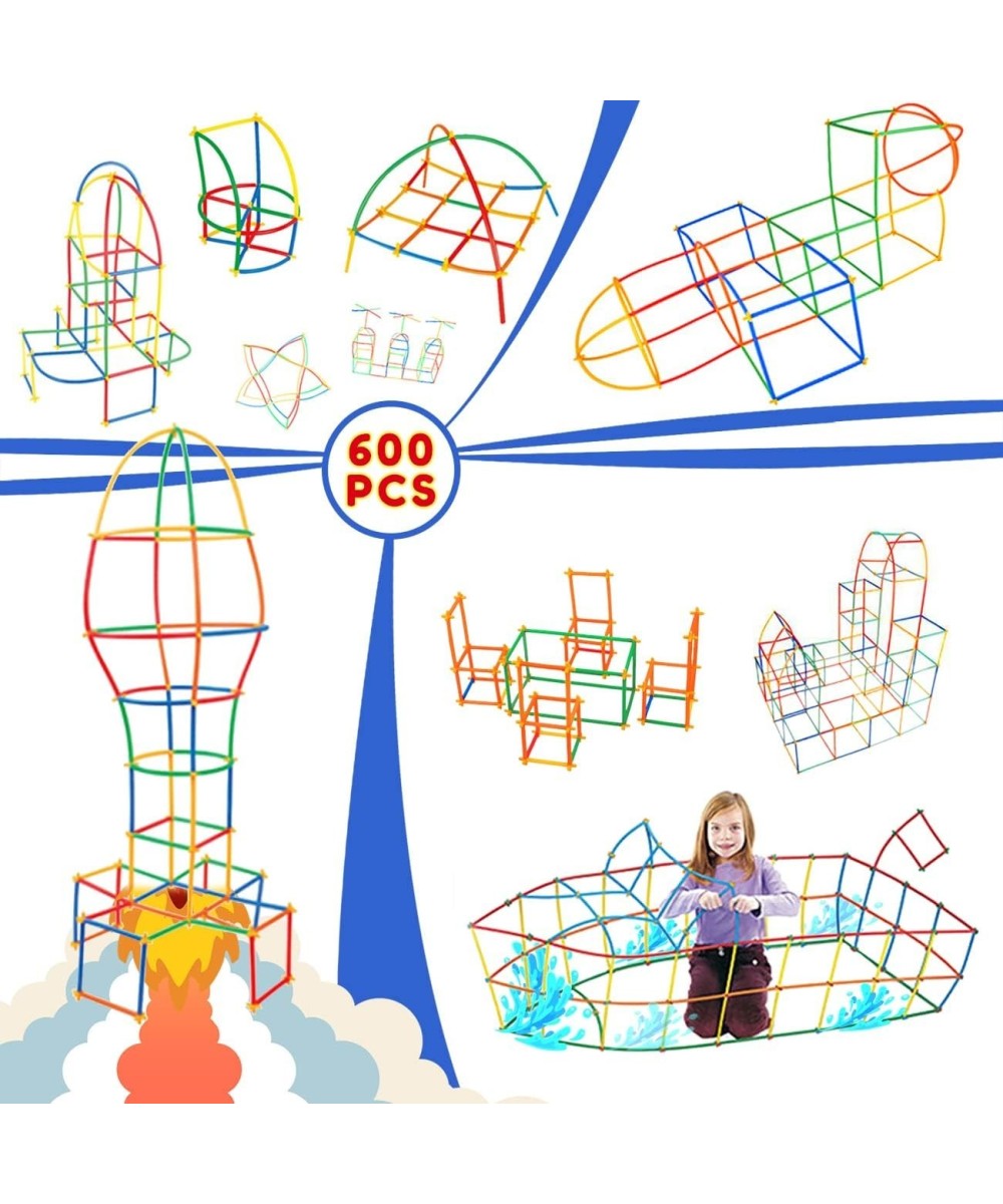 Juego de construcción STEM 600 piezas, bloques de tubos entrelazados (DIY)