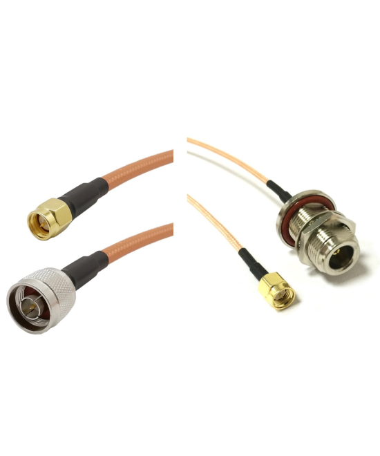 Extension de SMA Macho a Conector Tipo N