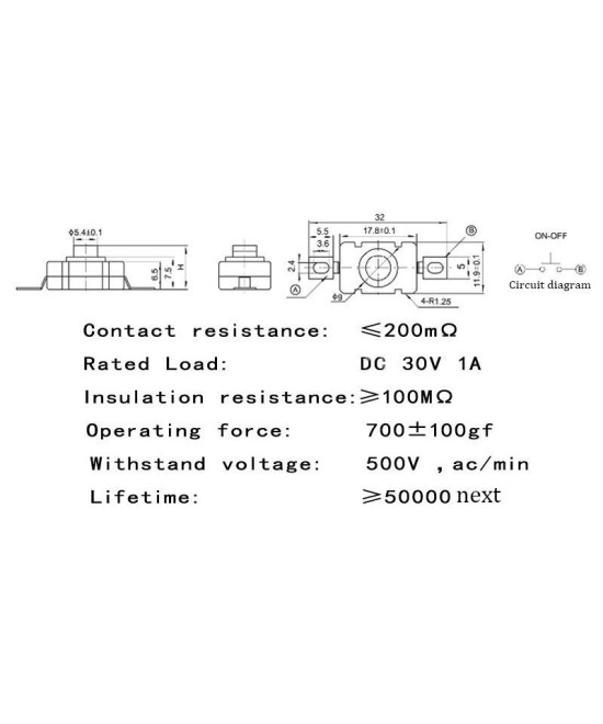 Interruptor Push Button KAN-28