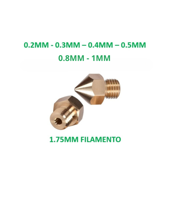 Boquilla para extrusor de impresora 3D 1.75MM