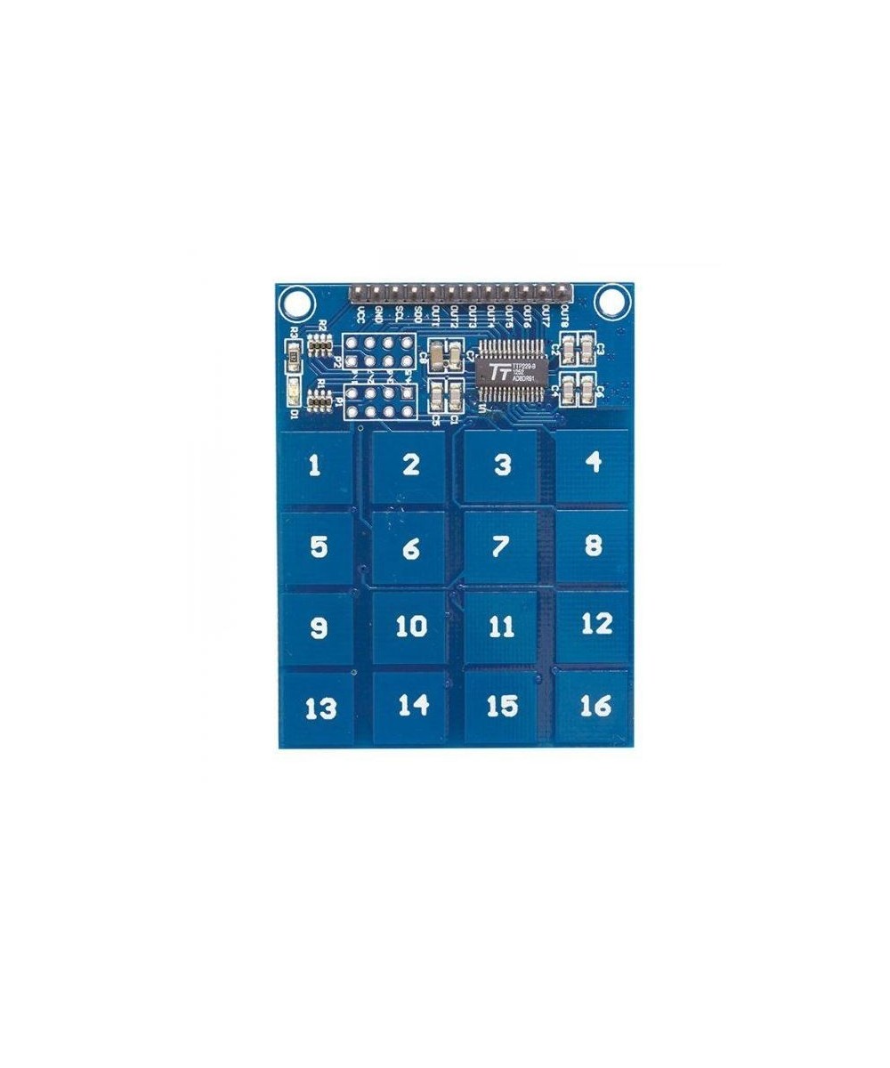Teclado digital capacitivo touch 16 teclas TTP226