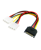 Adaptador de SATA a energia Molex a 4 pines doble