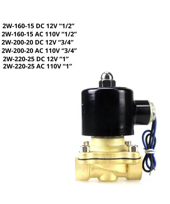 Valvula solenoide DC-12V AC-110V NC