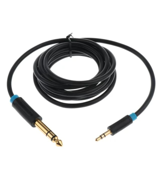 Cable para audio 3.5mm a (6.35mm) 1/4 stereo / mono 2M