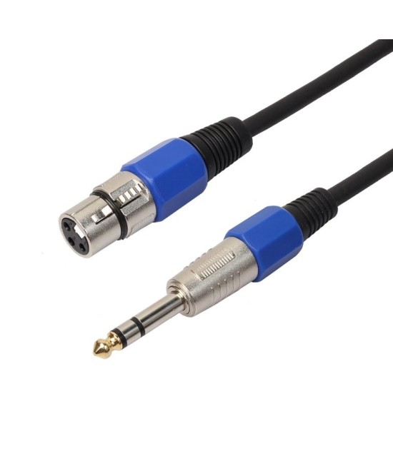 Cable de audio de 1/4'' (6.35mm) a XLR hembra
