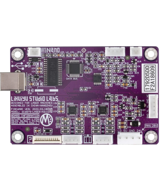 Tarjeta Madre para Sistema de Grabado y Cortado Laser CO2 M3 Lihuiyu (DIY)